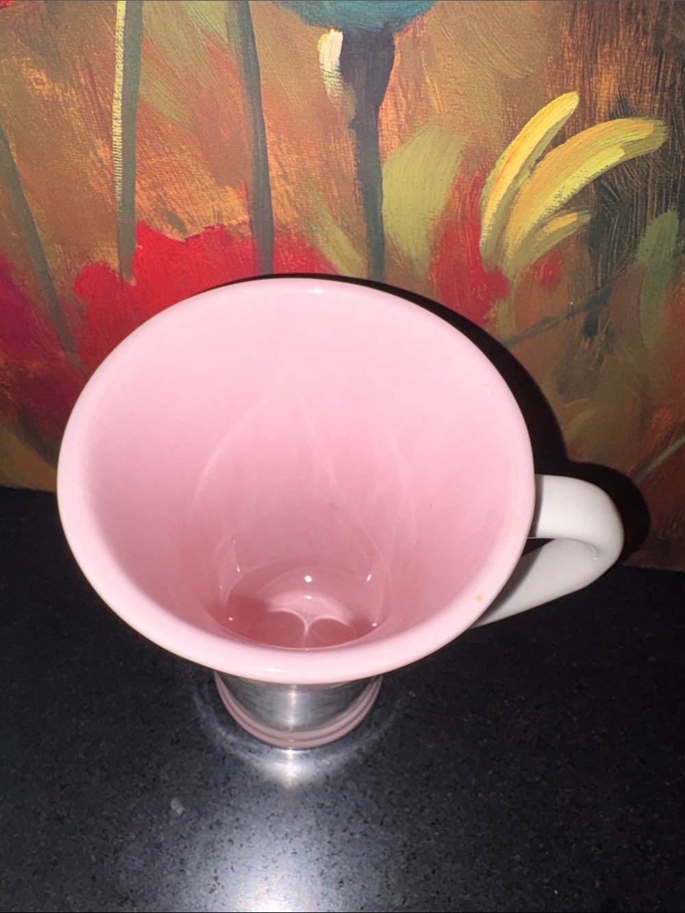 NWOT 🌸 🐝🌸Ceramic Mug Friend Quote: A friend is someone u can bloom with.6”tall